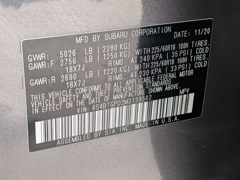 Used 2021 Subaru Outback Touring XT AWD/4WD image 35