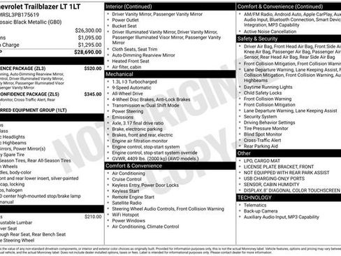 Used 2023 Chevrolet TrailBlazer LT w/ Convenience Package image 25