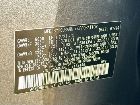 Used 2020 Subaru Ascent Limited w/ Technology Package image 44