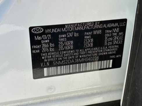 Used 2021 Hyundai Santa Fe SEL AWD/4WD image 34
