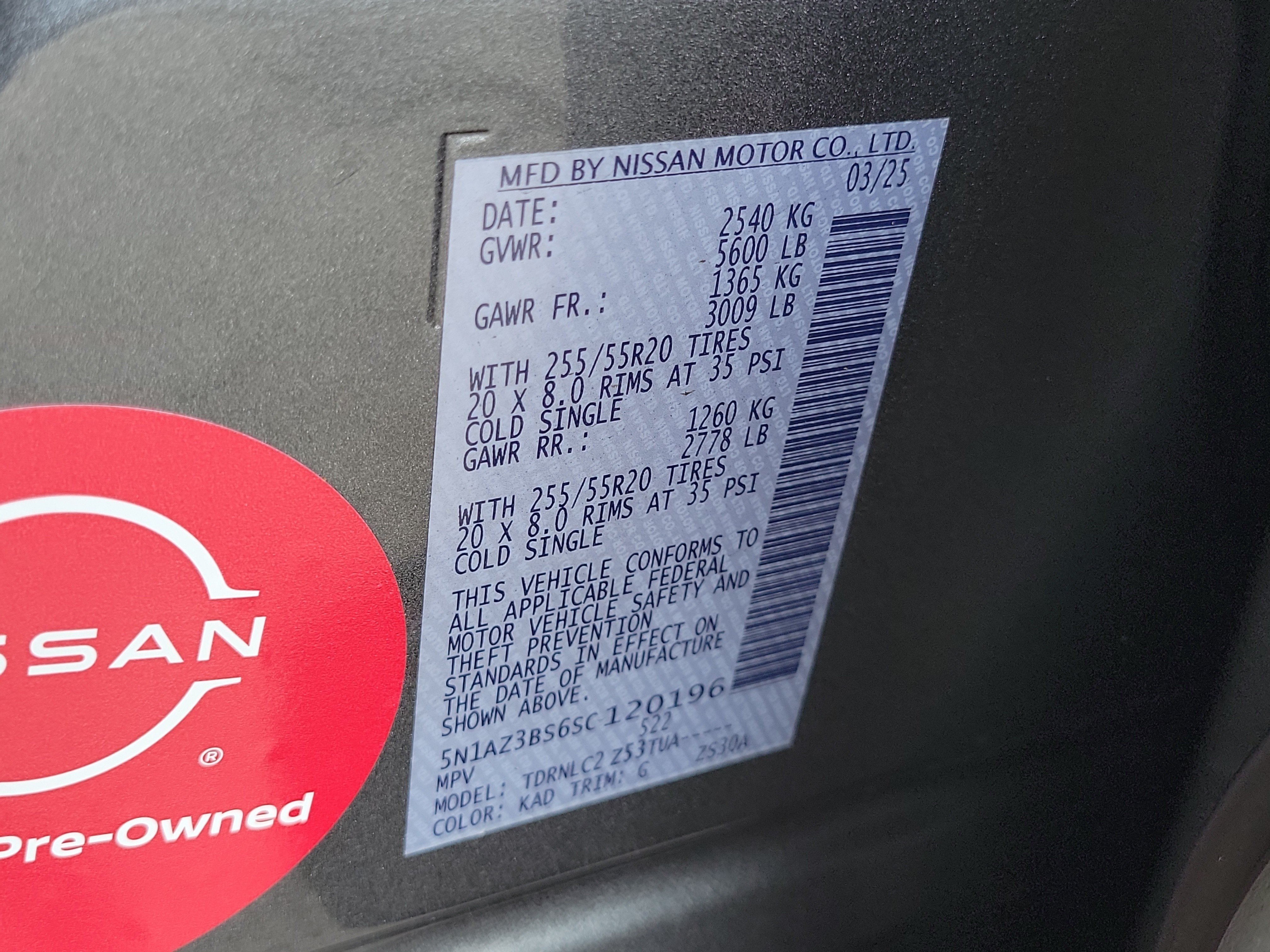 Certified 2025 Nissan Murano SV AWD/4WD image 30