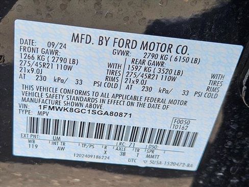Used 2025 Ford Explorer ST AWD/4WD image 28