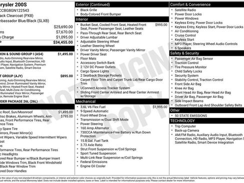 Used 2016 Chrysler 200 S w/ Navigation & Sound Group I image 6