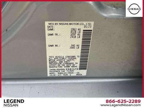 Used 2023 Nissan Altima 2.5 SV FWD image 20