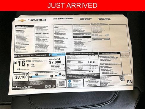New 2026 Chevrolet Suburban LT w/ Comfort Package AWD/4WD image 13