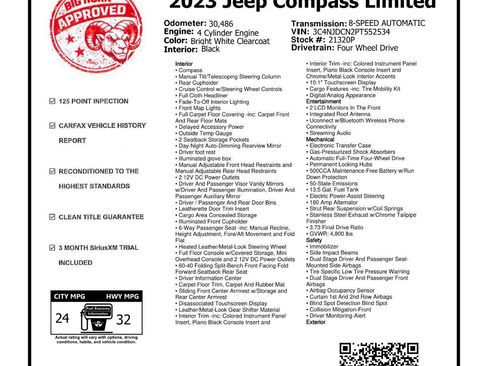 Used 2023 Jeep Compass Limited AWD/4WD image 2