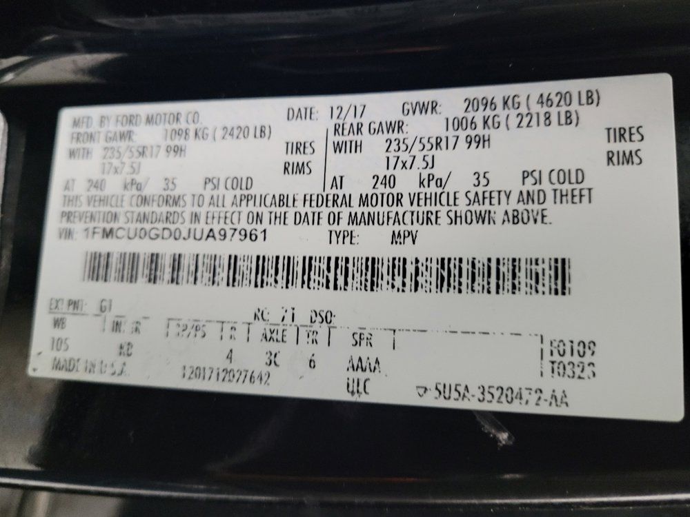 Used 2018 Ford Escape SE FWD image 33