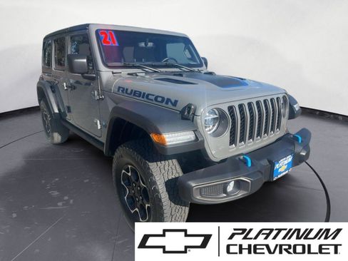 Used 2021 Jeep Wrangler Unlimited Rubicon 4xe image 1
