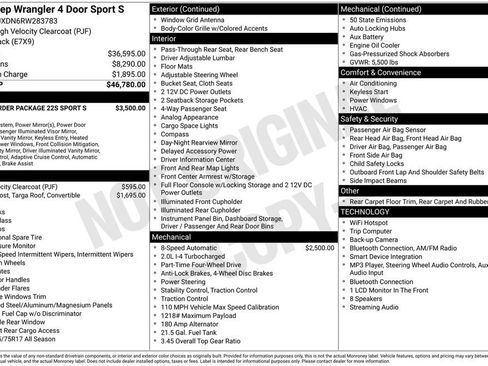 Used 2024 Jeep Wrangler Unlimited Sport AWD/4WD image 3
