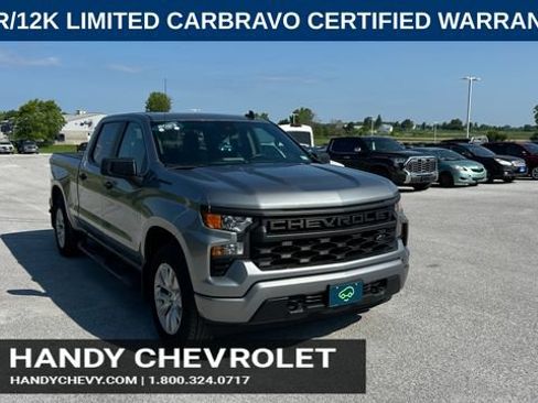 Certified 2023 Chevrolet Silverado 1500 Custom w/ LPO, Dark Essentials Package AWD/4WD image 1
