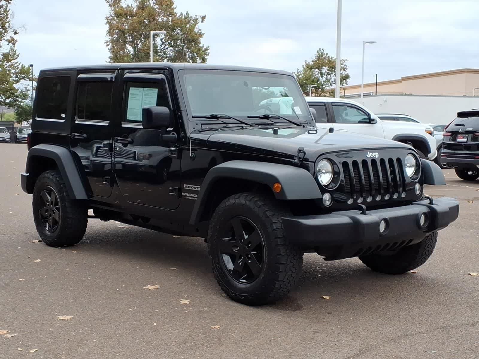 Used 2017 Jeep Wrangler Unlimited Sport w/ Quick Order Package 24S AWD/4WD image 3