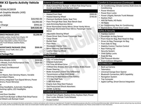 Used 2020 BMW X3 xDrive30i w/ Convenience Package image 6