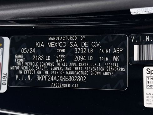 Used 2024 Kia Forte LXS FWD image 37