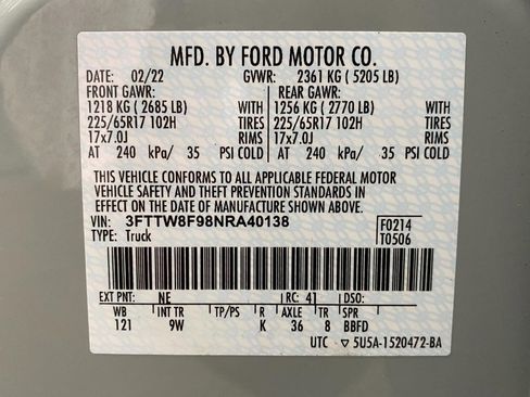 Used 2022 Ford Maverick XL w/ Equipment Group 100A Standard image 30