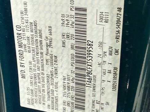 New 2026 Ford Mustang GT Premium w/ GT Performance Package image 36