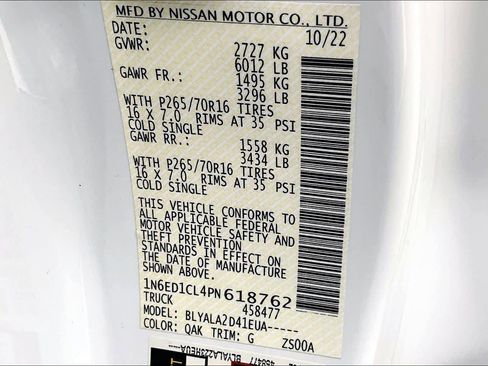 Certified 2023 Nissan Frontier S image 32