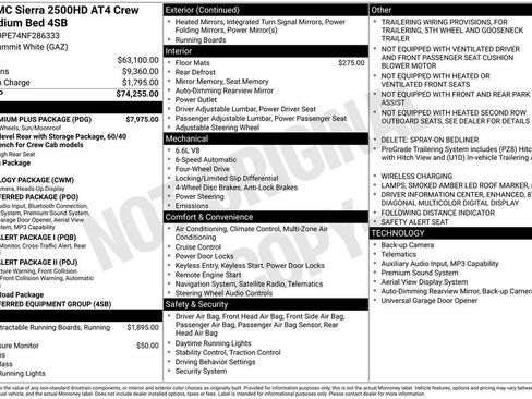 Certified 2022 GMC Sierra 2500 AT4 w/ AT4 Premium Plus Package AWD/4WD image 4