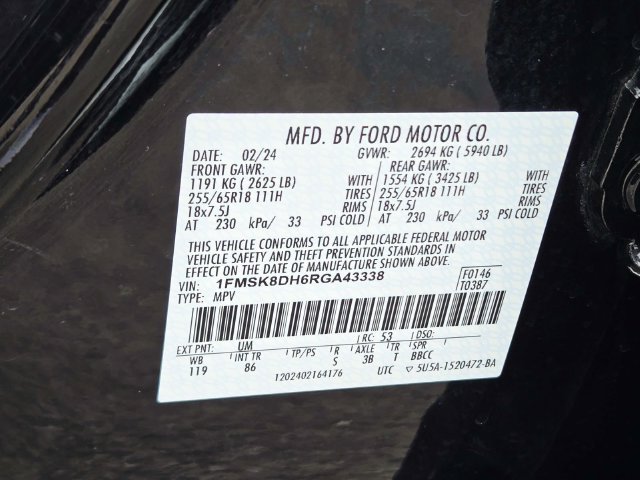 Used 2024 Ford Explorer XLT AWD/4WD image 34