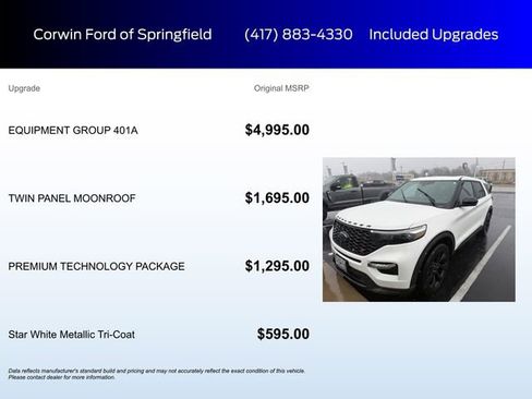 Used 2021 Ford Explorer ST w/ Equipment Group 401A image 5