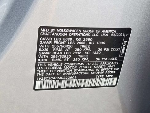 Used 2021 Volkswagen Atlas Cross Sport SEL AWD/4WD image 33