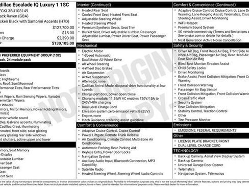 New 2025 Cadillac Escalade IQ Luxury 1 image 2