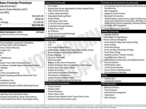 Used 2025 Subaru Forester Premium w/ Convenience Package #1 AWD/4WD image 12
