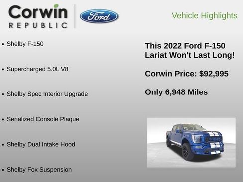 Used 2022 Ford F150 Lariat w/ Equipment Group 502A High AWD/4WD image 6