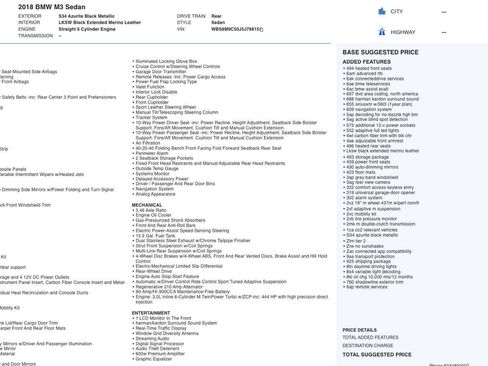 Used 2018 BMW M3 image 11