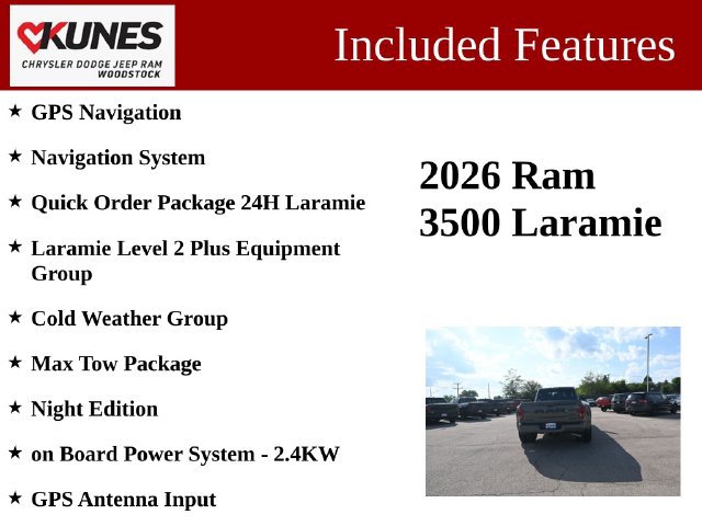 New 2026 RAM 3500 Laramie AWD/4WD image 3