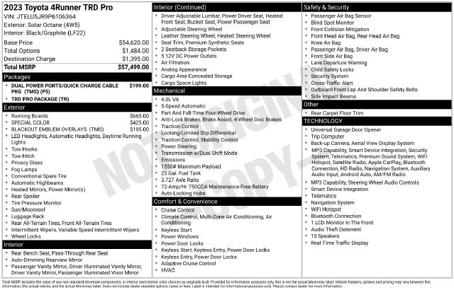 Certified 2023 Toyota 4Runner TRD Pro AWD/4WD image 35