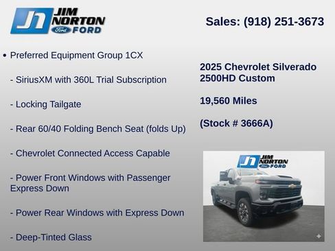 Used 2025 Chevrolet Silverado 2500 Custom w/ Custom Value Package AWD/4WD image 8