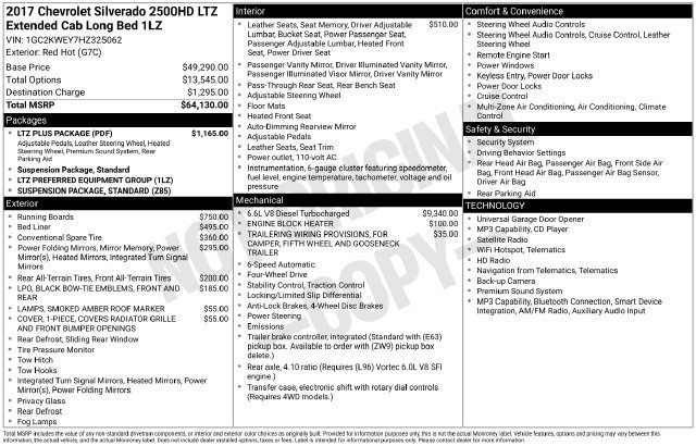 Certified 2017 Chevrolet Silverado 2500 LTZ w/ LTZ Plus Package AWD/4WD image 4