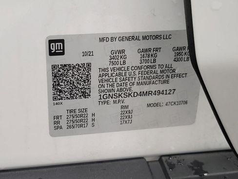 Used 2021 Chevrolet Tahoe Premier AWD/4WD image 28