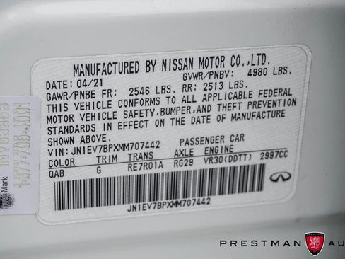 Used 2021 INFINITI Q50 Luxe w/ Cargo Package image 13