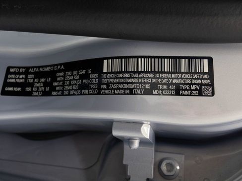 Used 2021 Alfa Romeo Stelvio Ti w/ Nero Edizione image 36