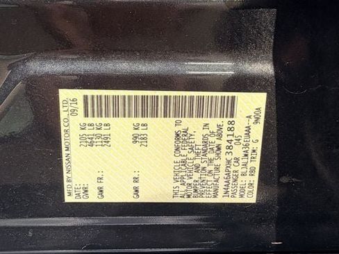 Used 2017 Nissan Maxima SR FWD image 33