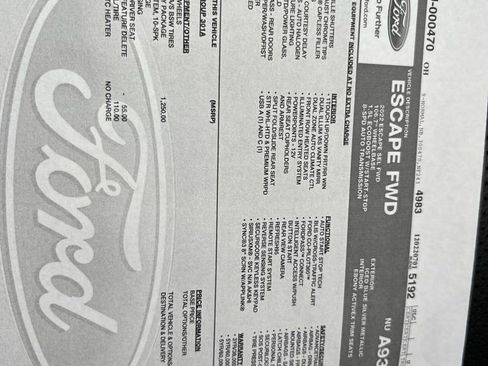 Used 2022 Ford Escape SEL w/ Technology Package image 7