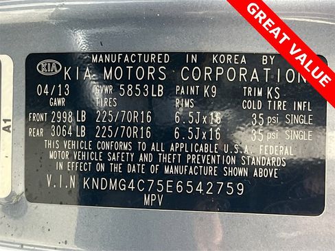 Used 2014 Kia Sedona LX image 30