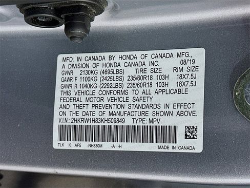 Certified 2019 Honda CR-V EX-L image 27