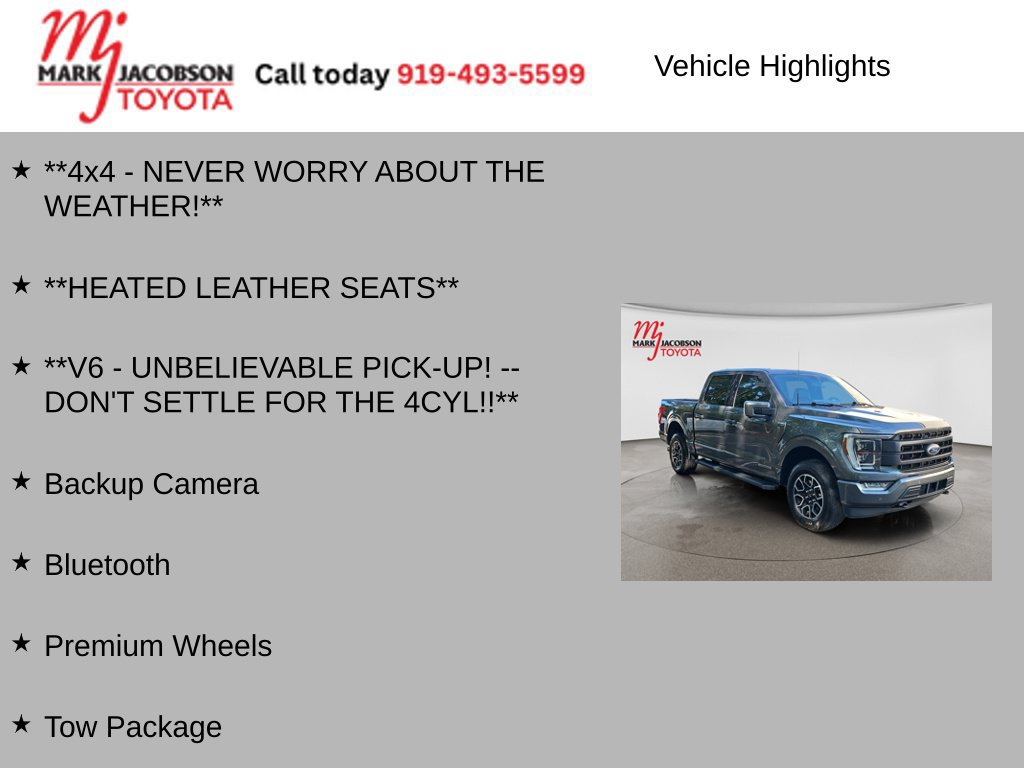 Used 2022 Ford F150 Lariat w/ Equipment Group 502A High AWD/4WD image 7