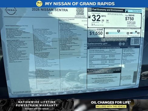 New 2026 Nissan Sentra SR w/ SR Premium Package FWD image 10
