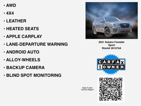 Used 2021 Subaru Forester Sport w/ Popular Package #2 AWD/4WD image 6