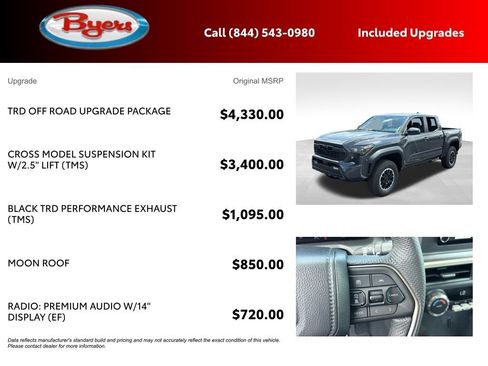 New 2026 Toyota Tacoma TRD Off-Road w/ TRD Off Road Upgrade Package AWD/4WD image 5