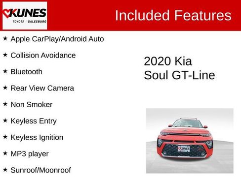 Used 2020 Kia Soul GT-Line w/ GT 2.0L Power Sunroof Package FWD image 2