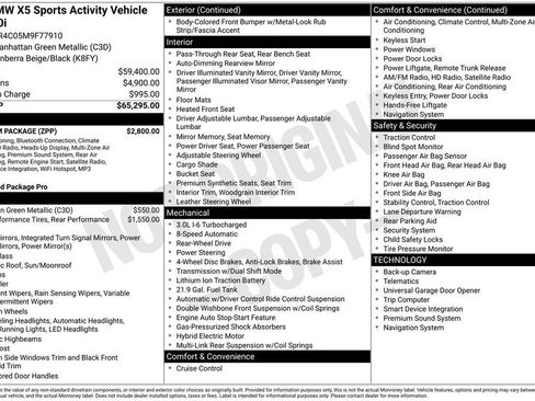 Used 2021 BMW X5 sDrive40i w/ Premium Package RWD image 21