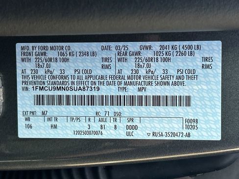 Used 2025 Ford Escape ST-Line AWD/4WD image 28