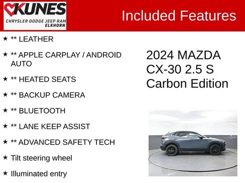 Used 2024 MAZDA CX-30 AWD 2.5 S w/ Preferred Package image 2