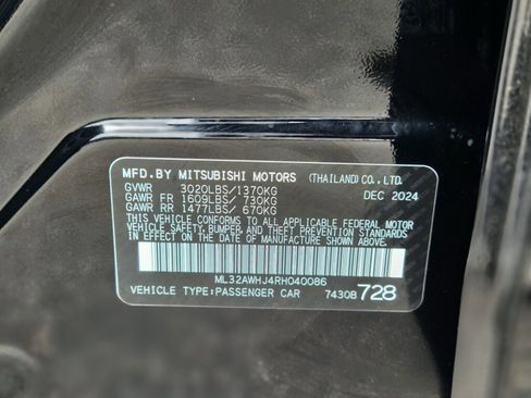 New 2024 Mitsubishi Mirage SE image 31