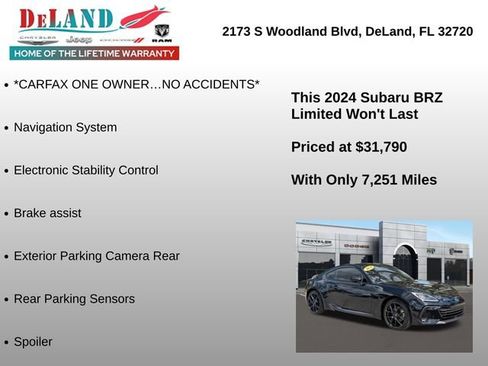 Used 2024 Subaru BRZ Limited RWD image 6