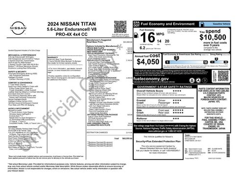 Used 2024 Nissan Titan PRO-4X w/ Pro-4x Convenience Package AWD/4WD image 3